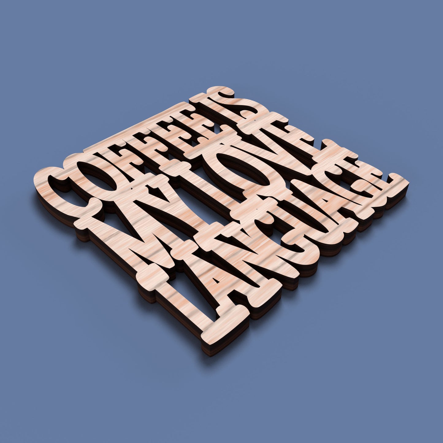 Coffee Before Talkie Coasters - Laser Cut File - svg dxf pdf eps ai The X Laser Files