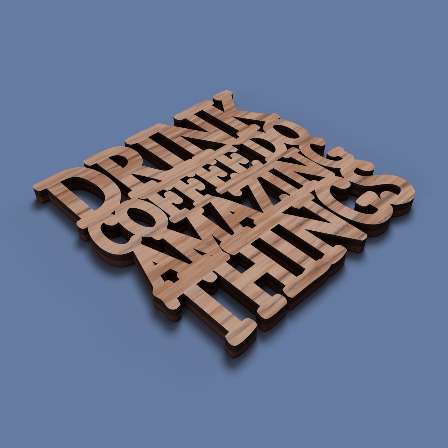 Coffee Before Talkie Coasters - Laser Cut File - svg dxf pdf eps ai The X Laser Files
