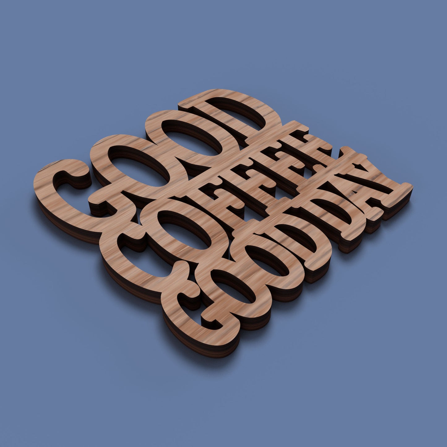 Coffee Before Talkie Coasters - Laser Cut File - svg dxf pdf eps ai The X Laser Files