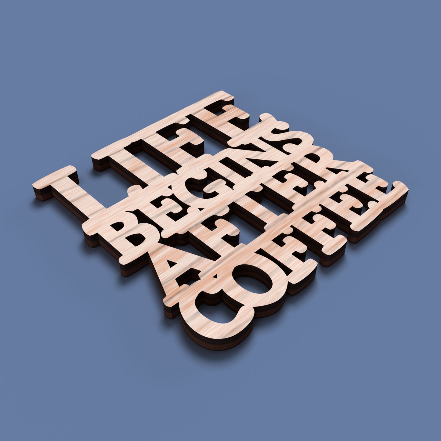Coffee Before Talkie Coasters - Laser Cut File - svg dxf pdf eps ai The X Laser Files