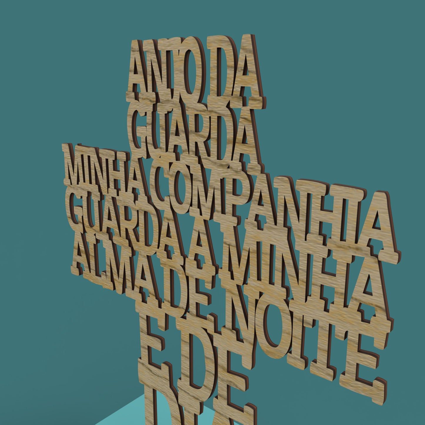 Anjo da Guarda Cross - Laser Cut File - svg dxf pdf eps ai The X Laser Files