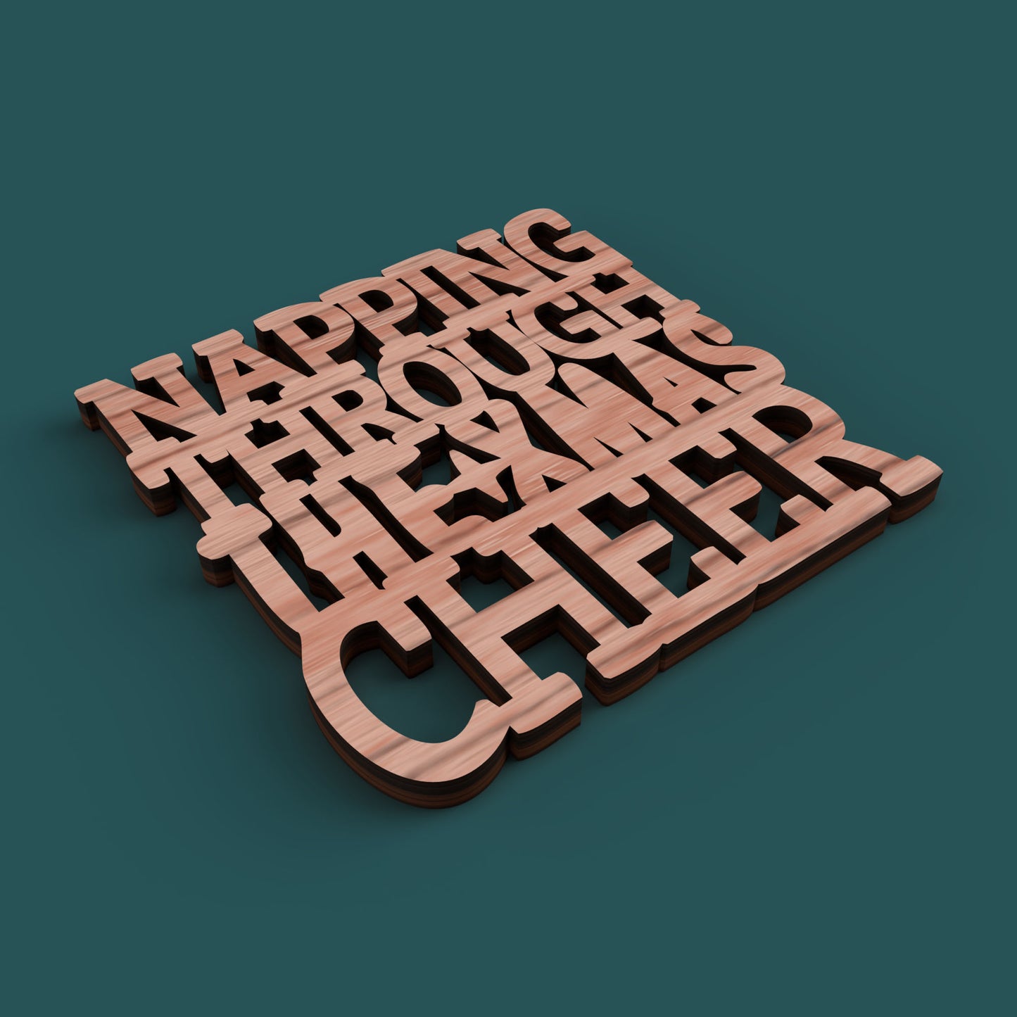 Anti Xmas Coasters - Laser Cut File - svg dxf pdf eps ai The X Laser Files