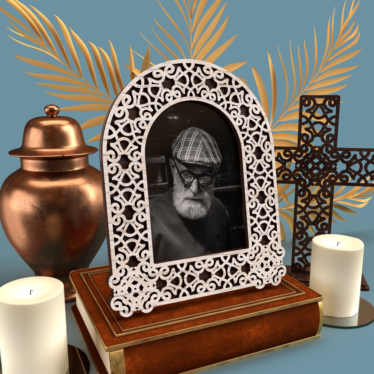 Arch Photo Frame Cast Iron - Laser Cut File - svg dxf pdf eps ai The X Laser Files