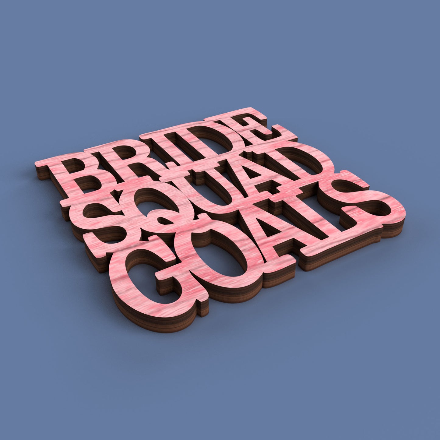 Bachelorette Coasters -Laser Cut File - The X Laser Files