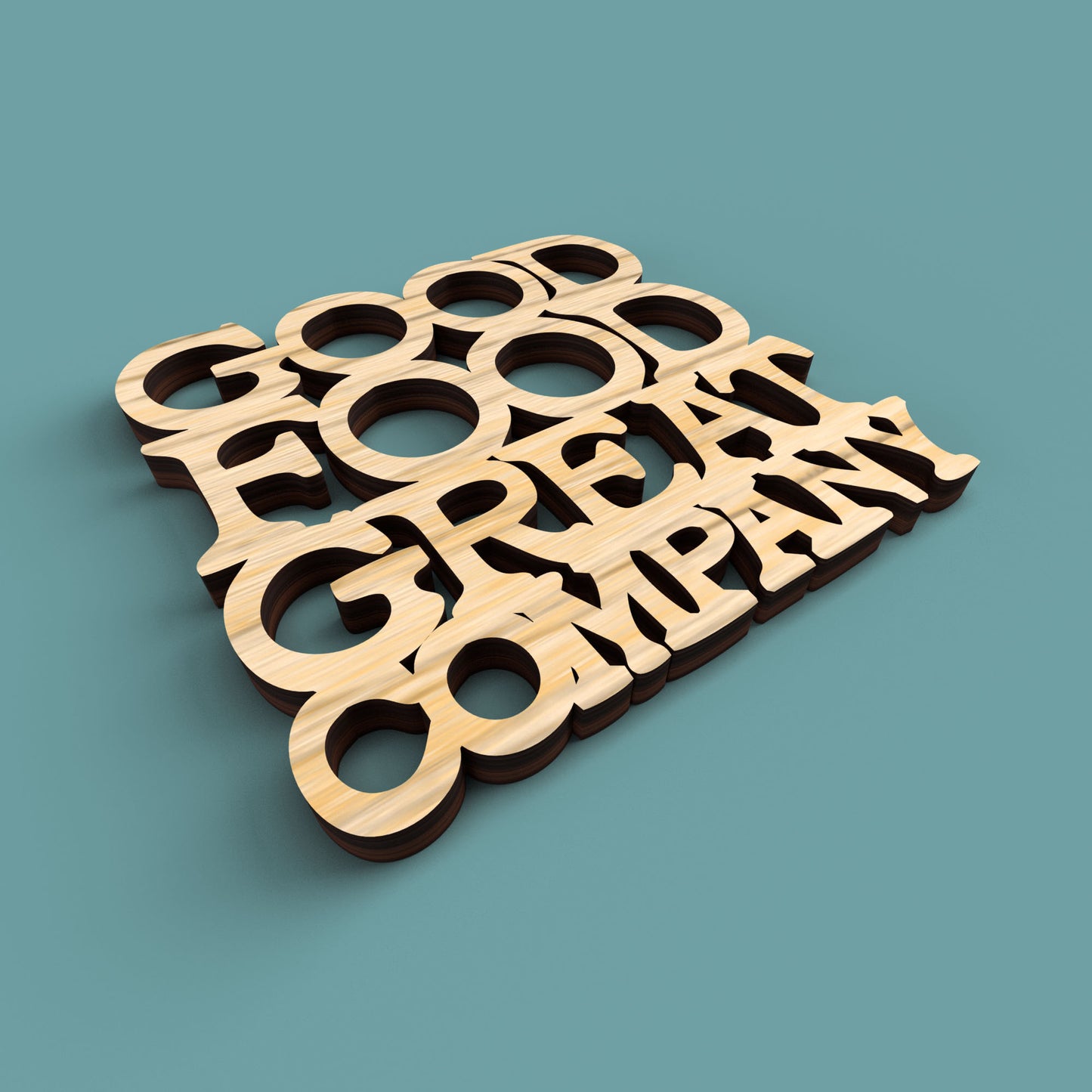 Brunch Coasters - Laser Cut File - svg dxf pdf eps ai The X Laser Files