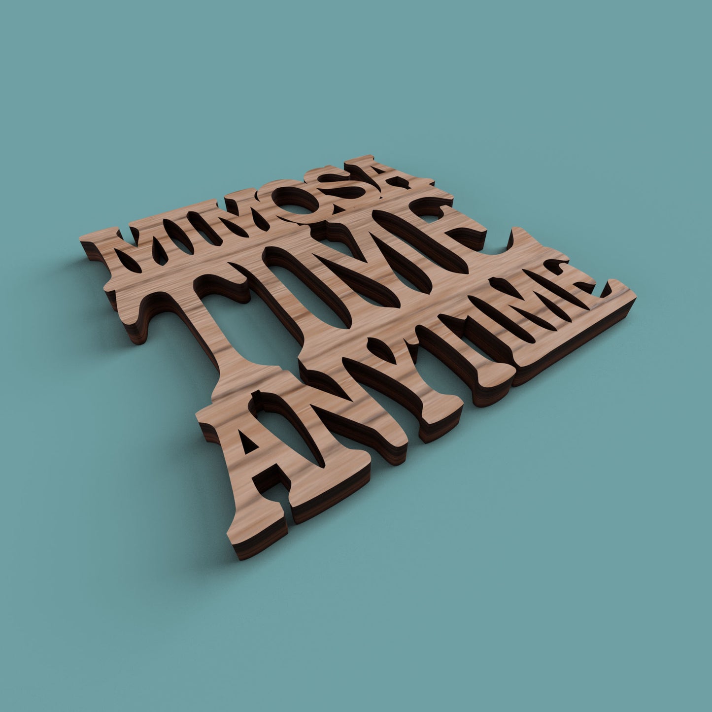 Brunch Coasters - Laser Cut File - svg dxf pdf eps ai The X Laser Files