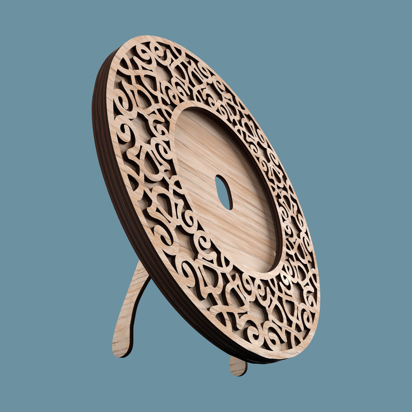 Circle Photo Frame Cast Iron - Laser Cut File - svg dxf pdf eps ai The X Laser Files