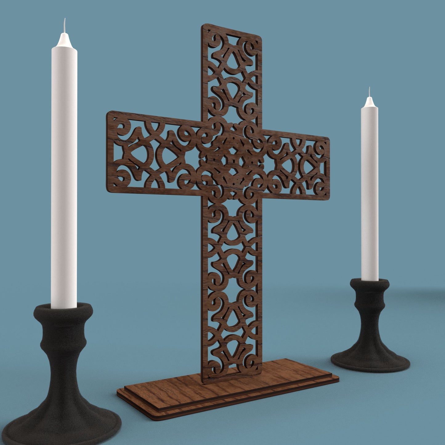 Cross Cast Iron - Laser Cut File - svg dxf pdf eps ai The X Laser Files