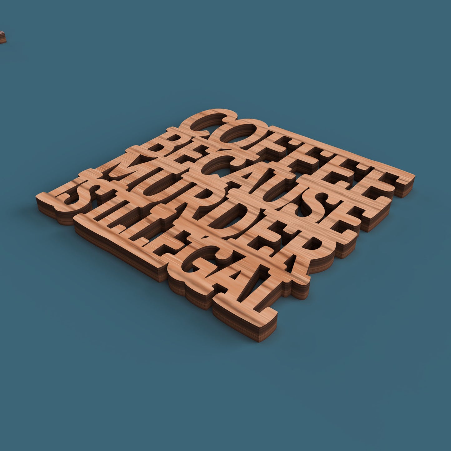 F**k sleep drink coffee Coasters - Laser Cut File - svg dxf pdf eps ai The X Laser Files