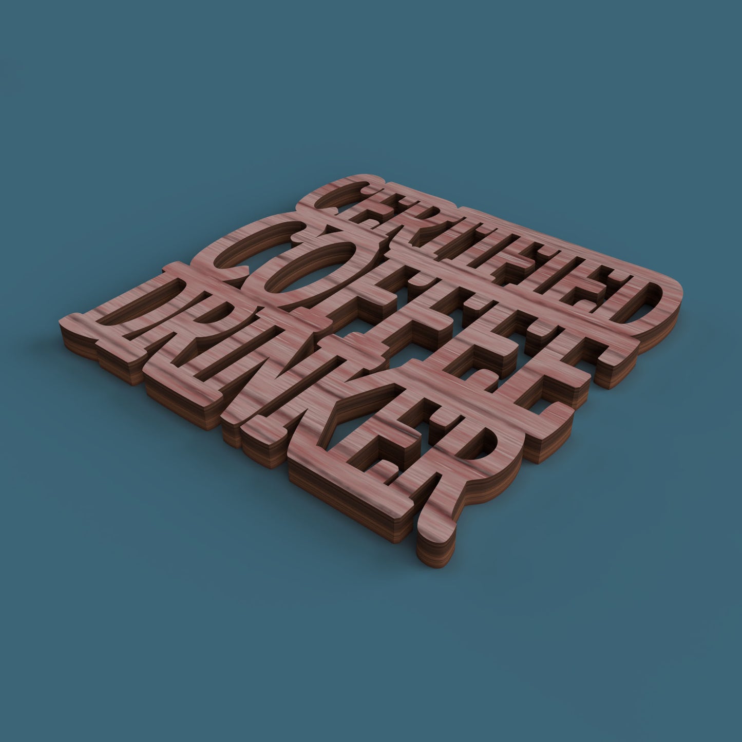 F**k sleep drink coffee Coasters - Laser Cut File - svg dxf pdf eps ai The X Laser Files