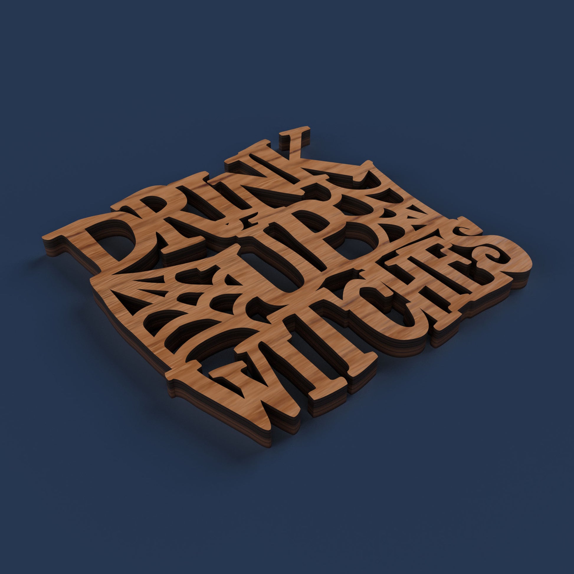 Halloween Drink Coasters -Laser Cut File - The X Laser Files