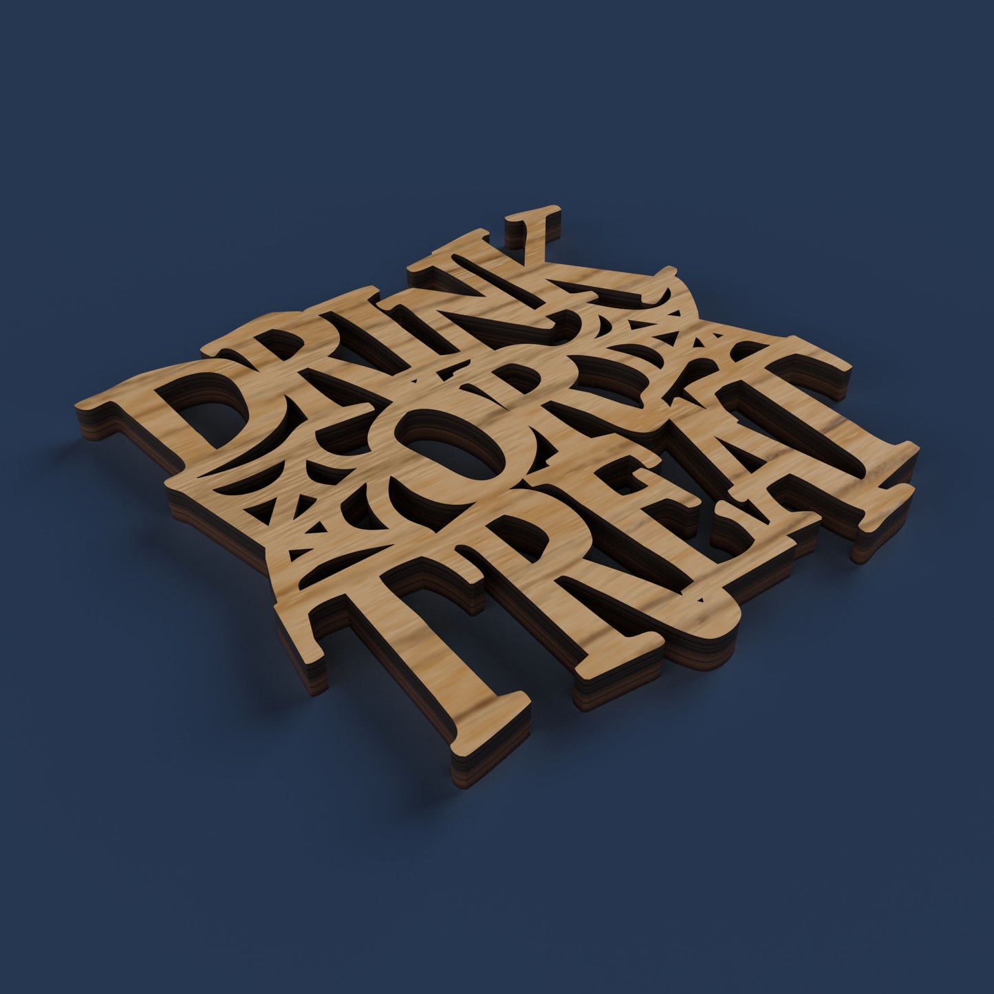 Halloween Drink Coasters - Laser Cut File - svg dxf pdf eps ai The X Laser Files