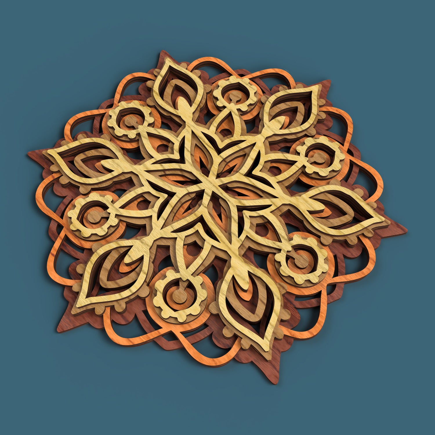 Mandala 01 -Laser Cut File - The X Laser Files