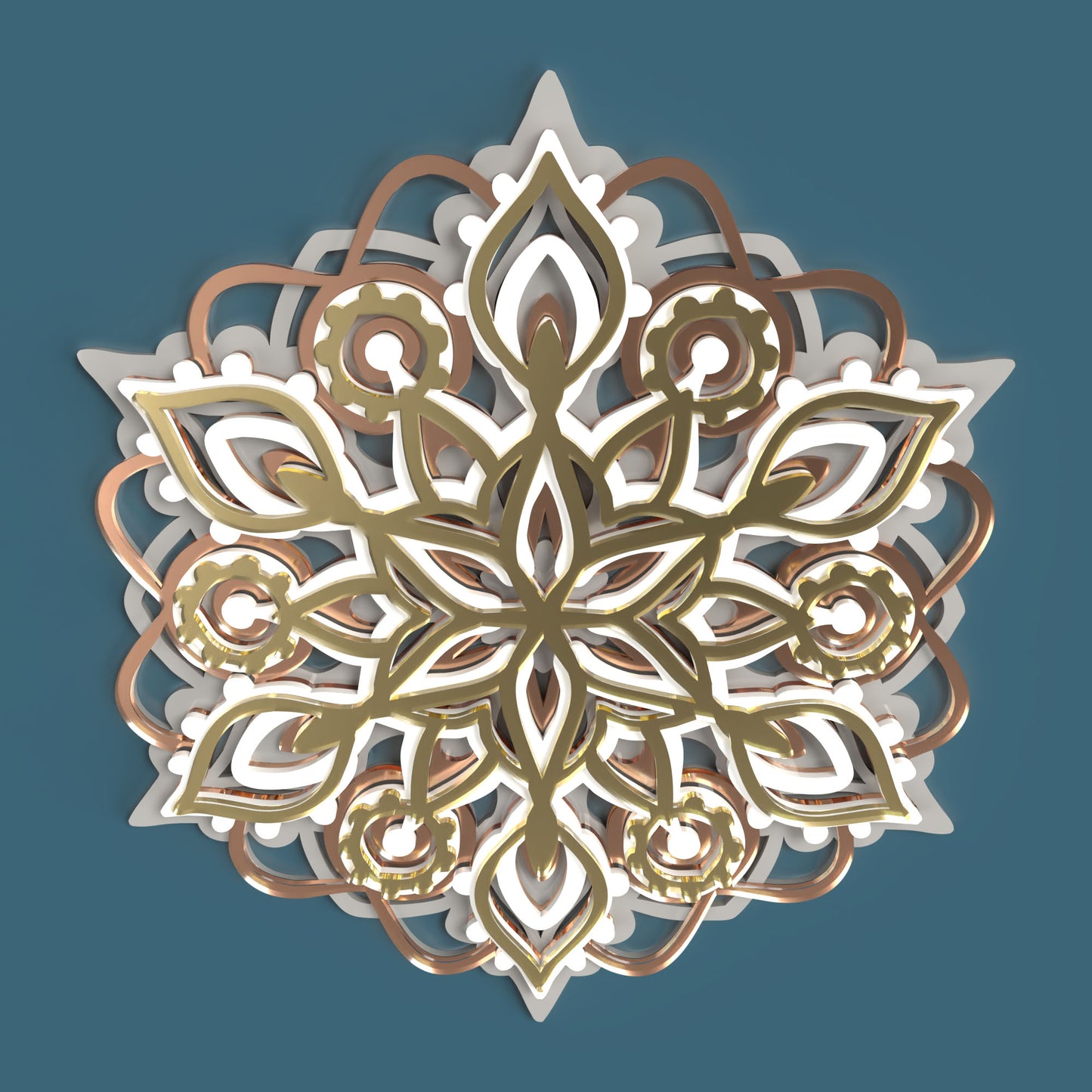 Mandala 01 - Laser Cut File - svg dxf pdf eps ai The X Laser Files