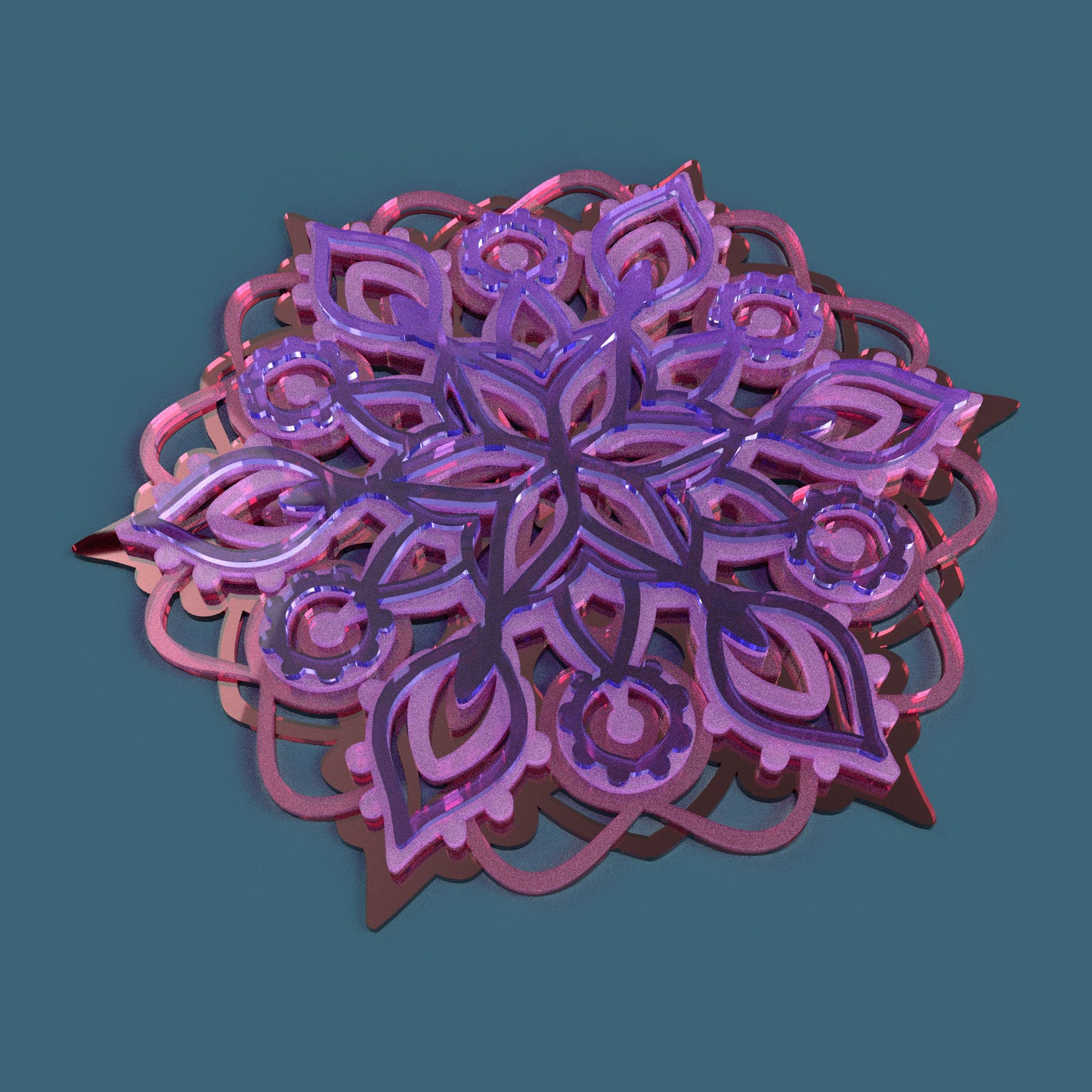 Mandala 01 - Laser Cut File - svg dxf pdf eps ai The X Laser Files