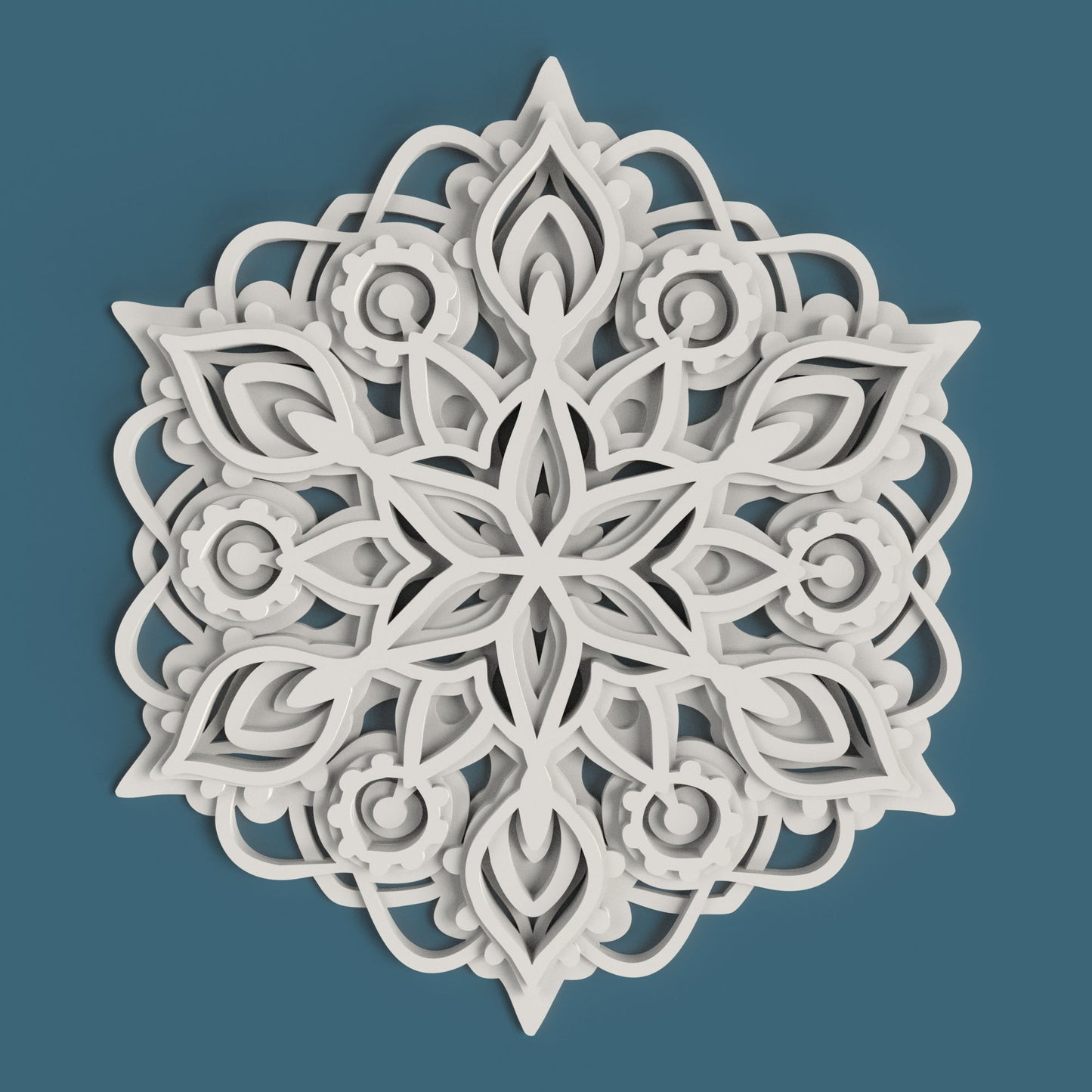 Mandala 01 - Laser Cut File - svg dxf pdf eps ai The X Laser Files