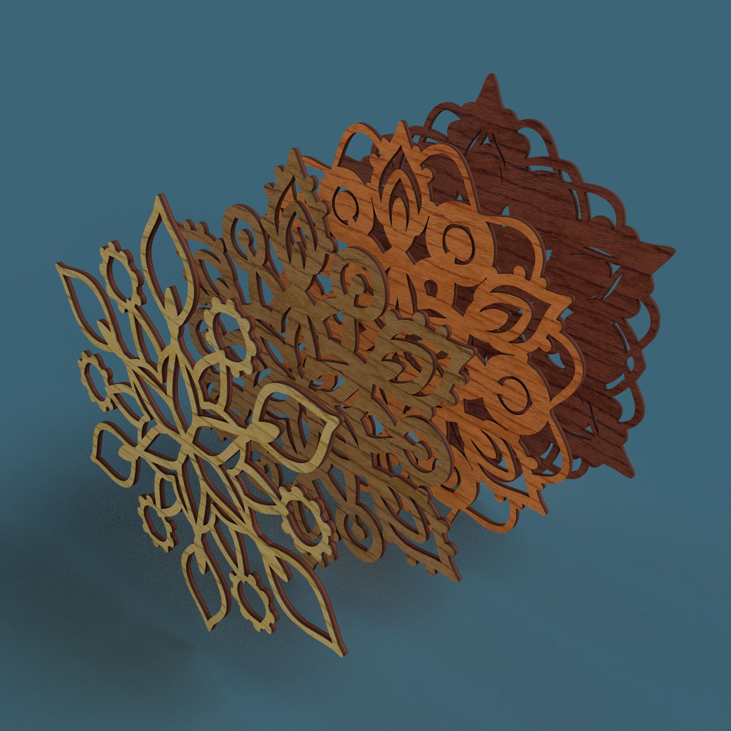 Mandala 01 - Laser Cut File - svg dxf pdf eps ai The X Laser Files