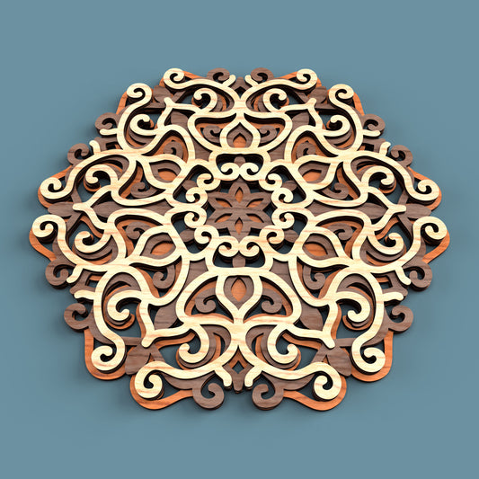 Mandala 02 -Laser Cut File - The X Laser Files