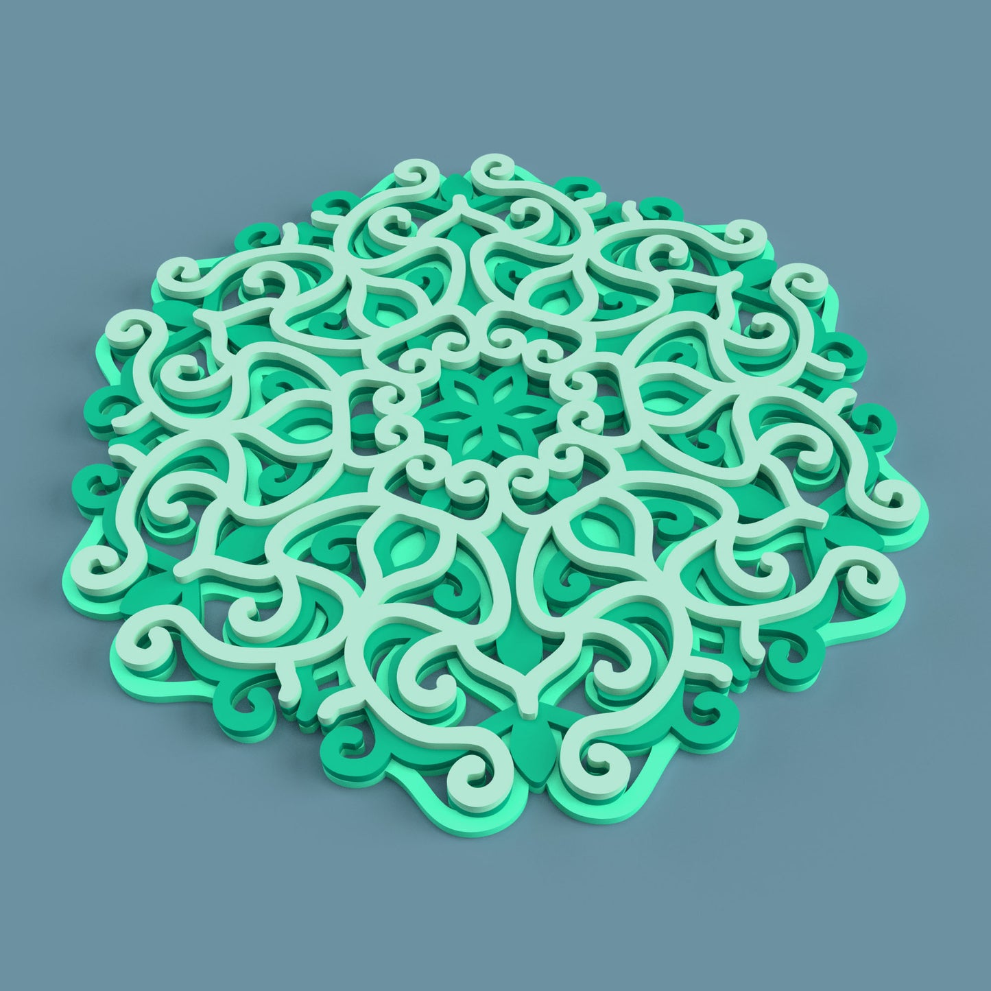 Mandala 02 - Laser Cut File - svg dxf pdf eps ai The X Laser Files
