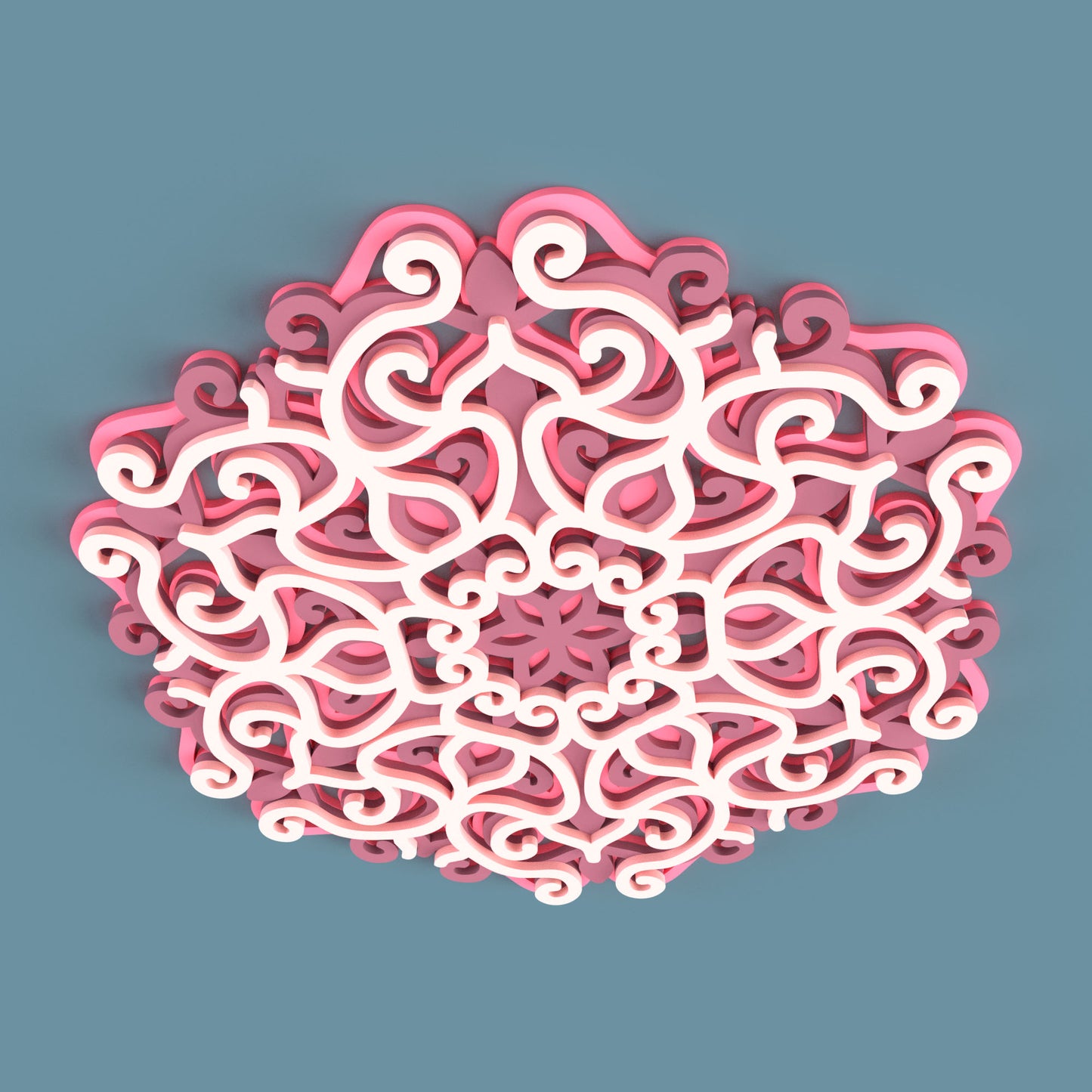 Mandala 02 - Laser Cut File - svg dxf pdf eps ai The X Laser Files