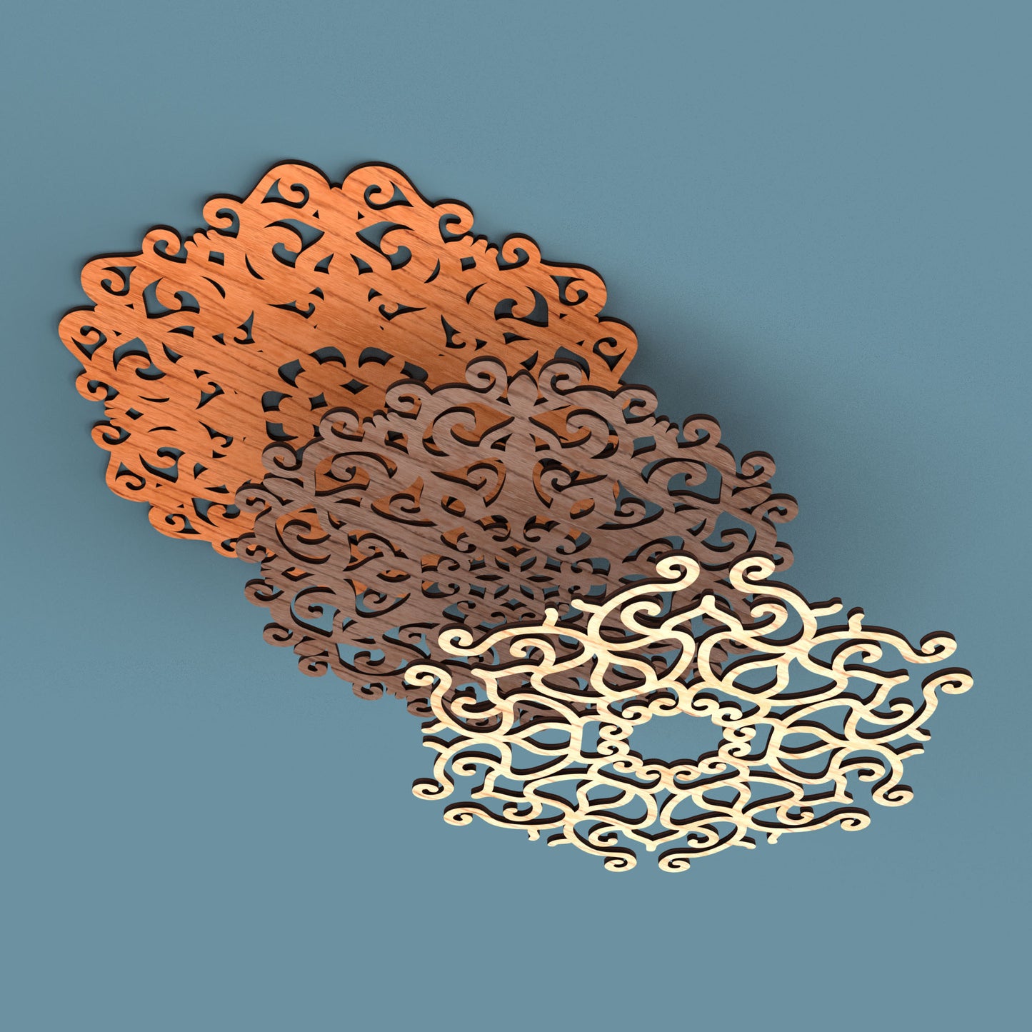 Mandala 02 - Laser Cut File - svg dxf pdf eps ai The X Laser Files