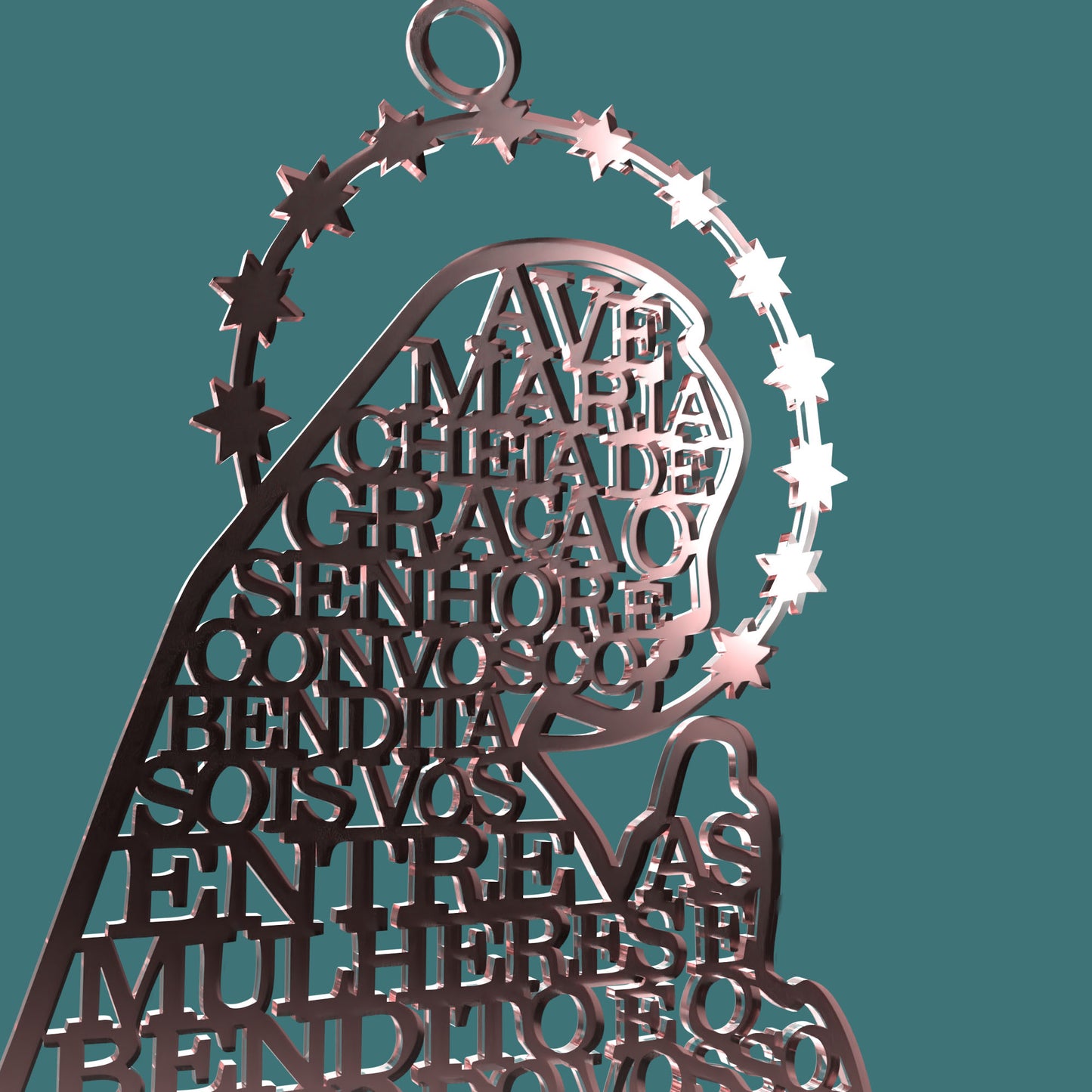 Ave Maria Virgin Catholic -Laser Cut File - The X Laser Files