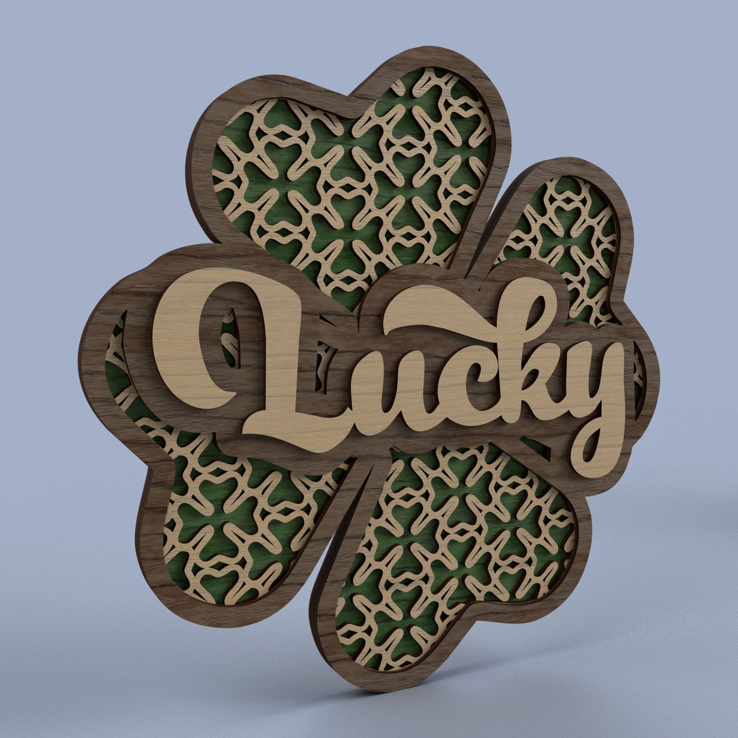 St Patrick's Day Shamrock Sign -Laser Cut File - The X Laser Files