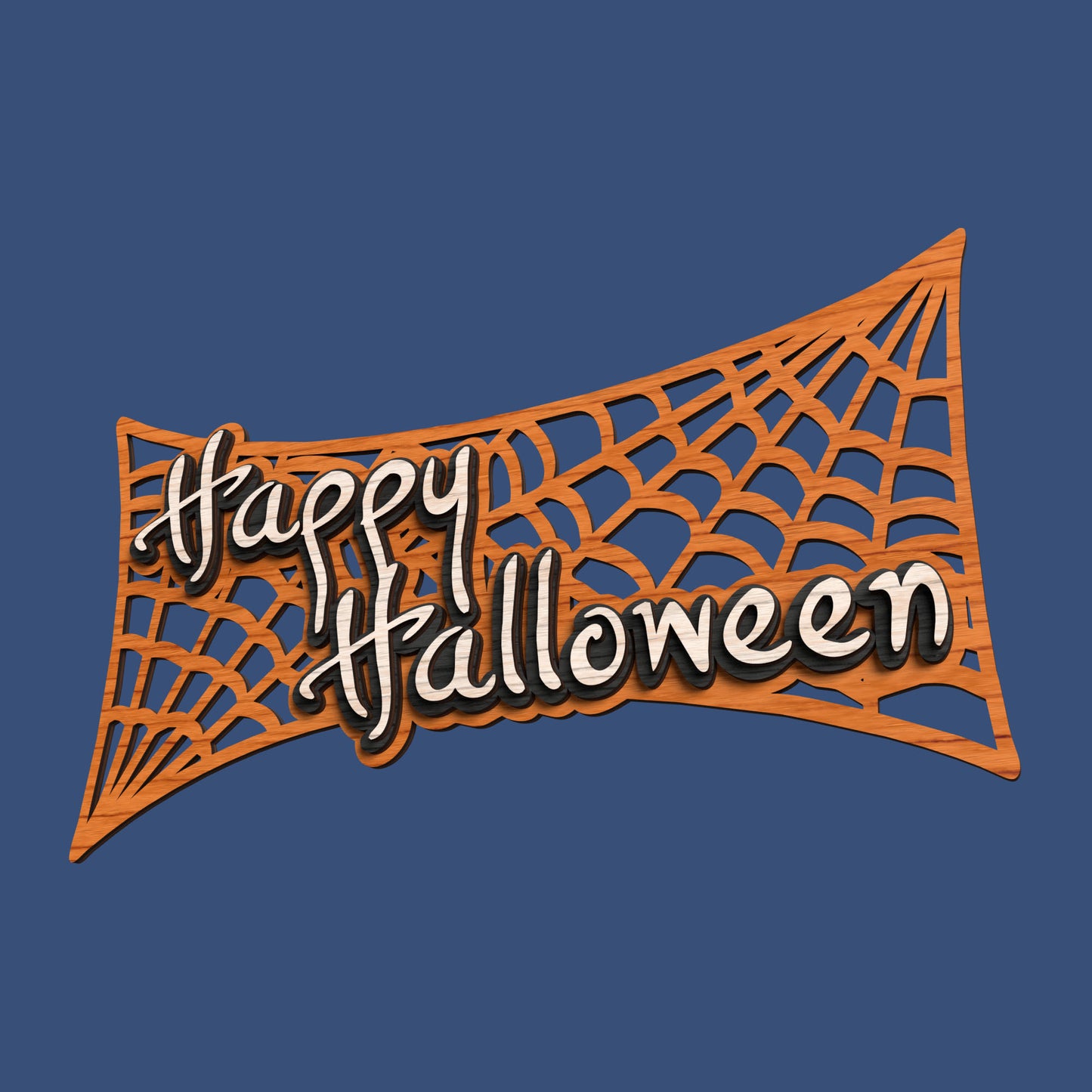Happy Halloween Sign - Laser Cut File - svg dxf pdf eps ai The X Laser Files