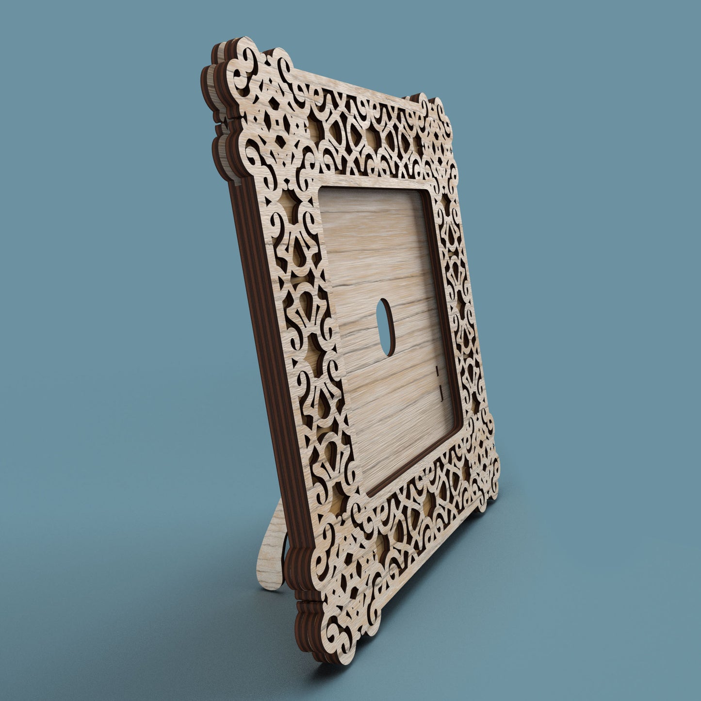 Square Photo Frame Cast Iron - Laser Cut File - svg dxf pdf eps ai The X Laser Files