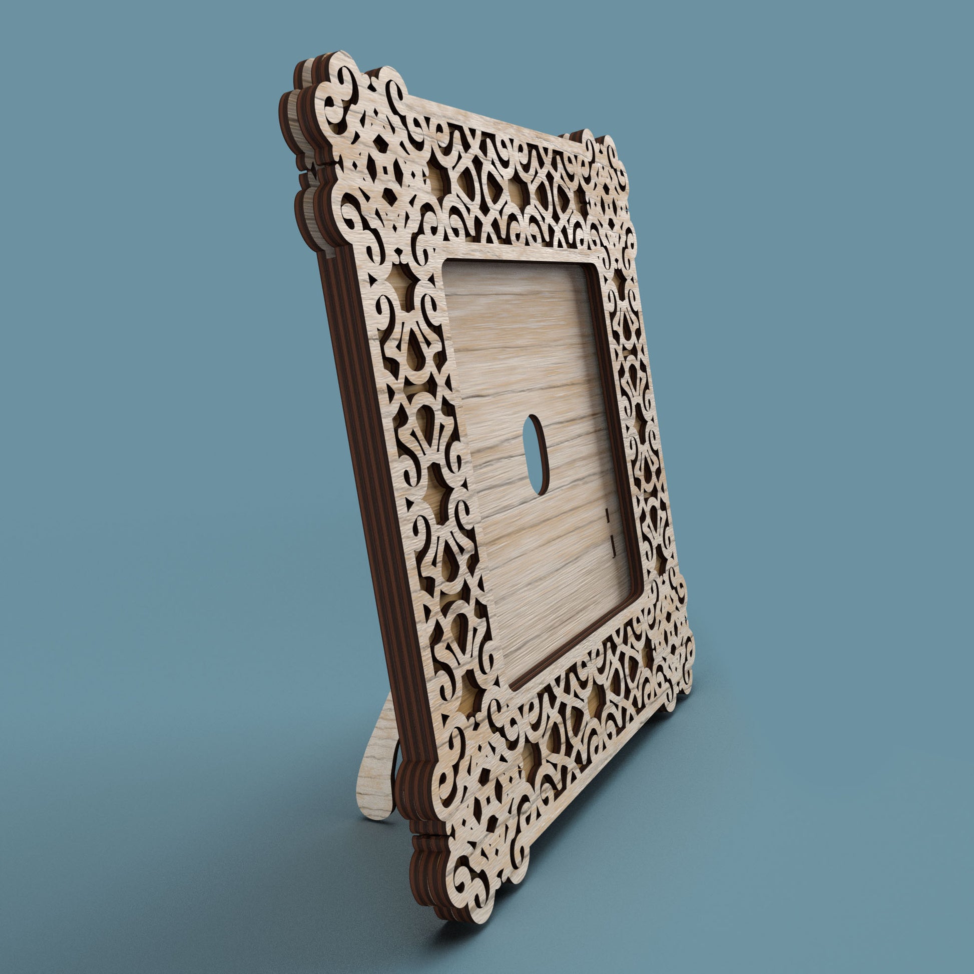 Square Photo Frame Cast Iron -Laser Cut File - The X Laser Files
