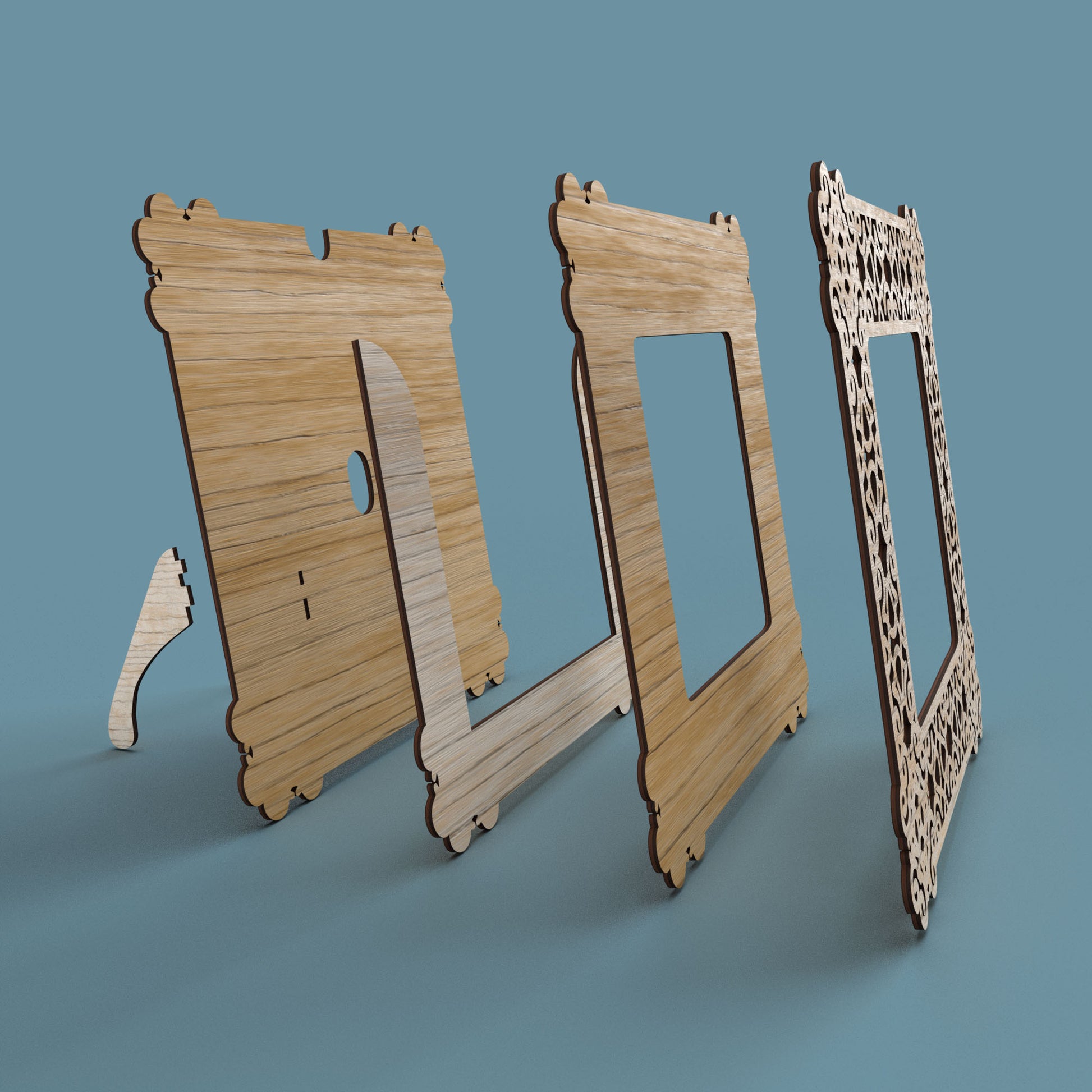 Square Photo Frame Cast Iron -Laser Cut File - The X Laser Files