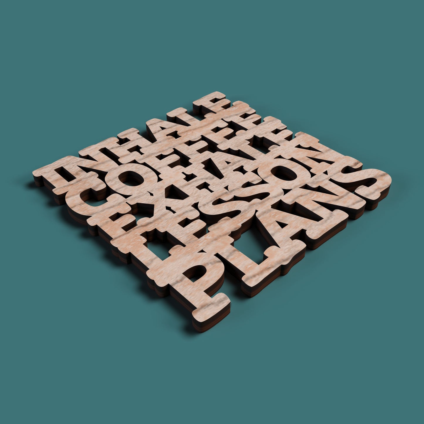 Teacher Coasters -Laser Cut File - The X Laser Files