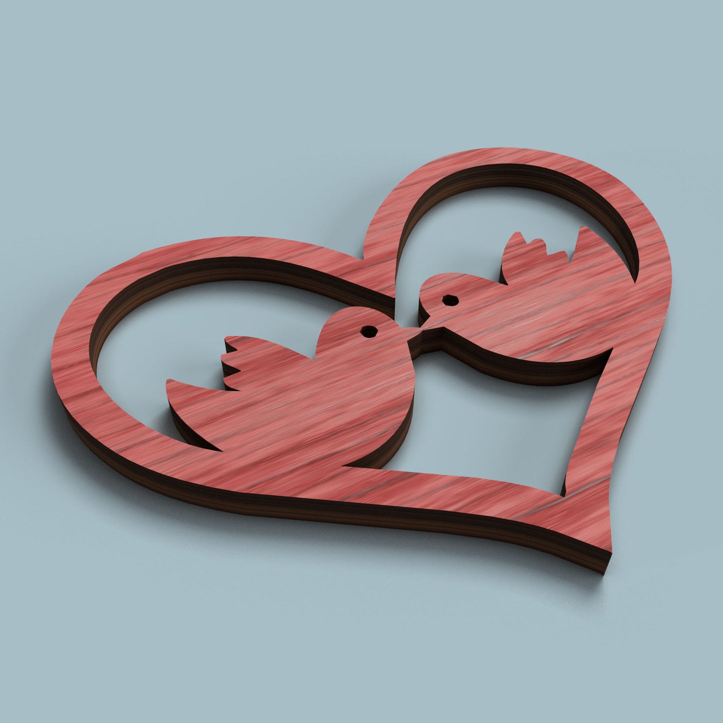 Valentine Hearts 12 Set - Laser Cut File - svg dxf pdf eps ai The X Laser Files