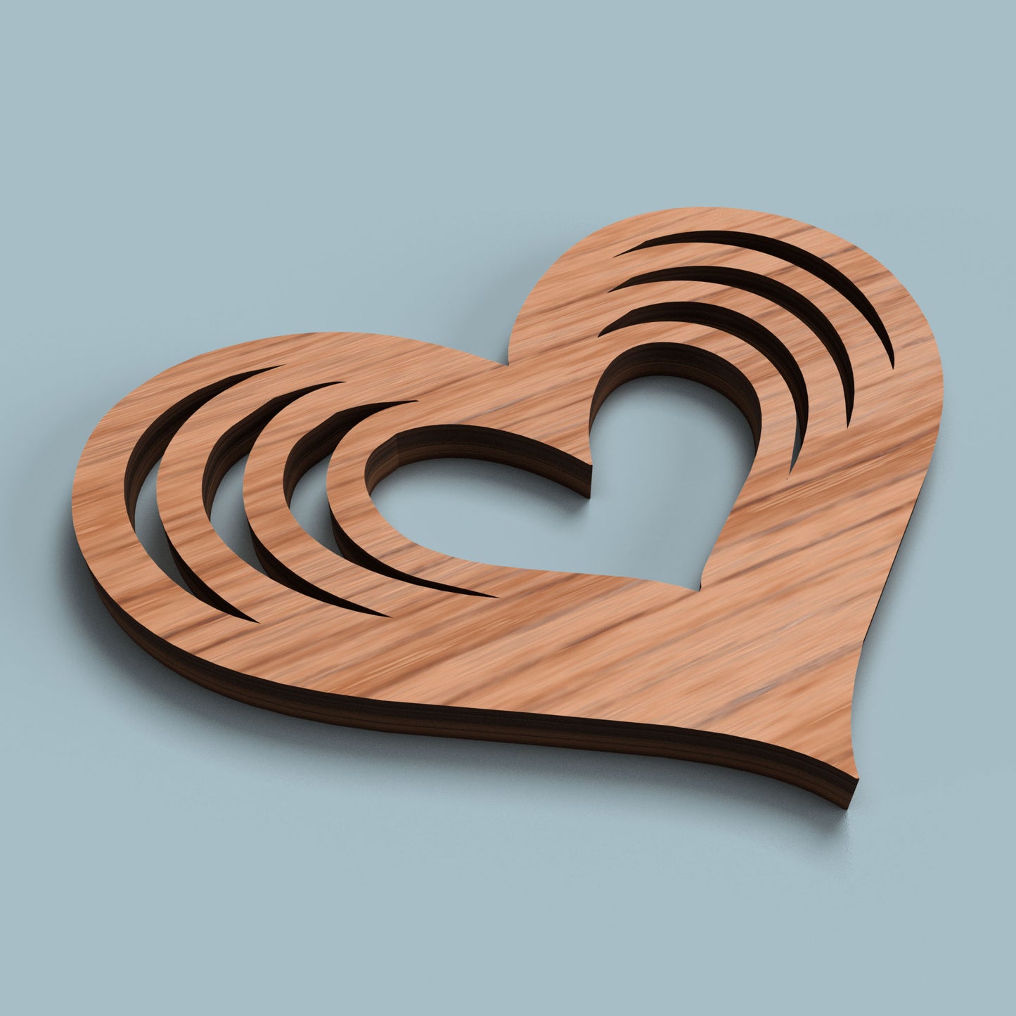 Valentine Hearts 12 Set - Laser Cut File - svg dxf pdf eps ai The X Laser Files