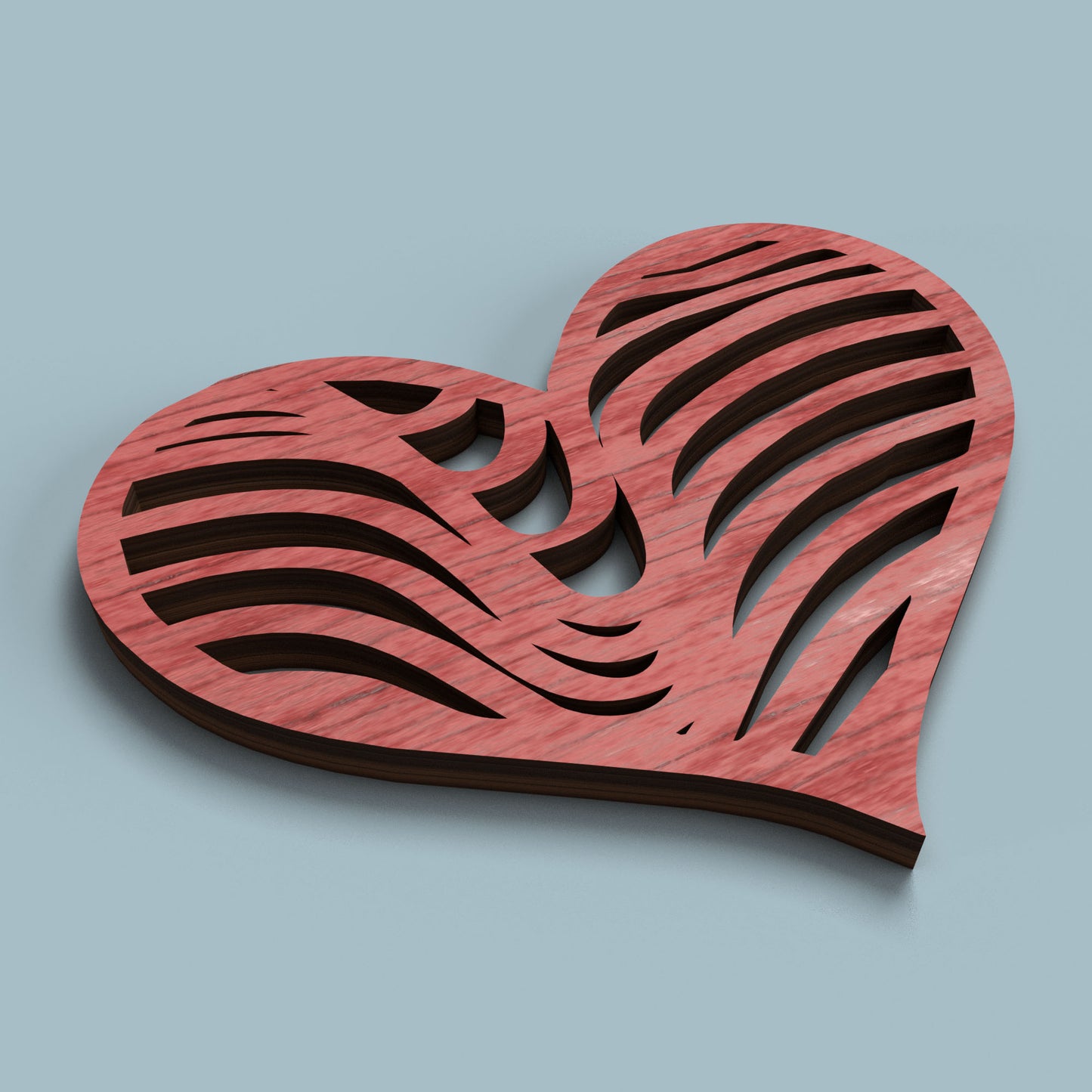 Valentine Hearts 12 Set - Laser Cut File - svg dxf pdf eps ai The X Laser Files