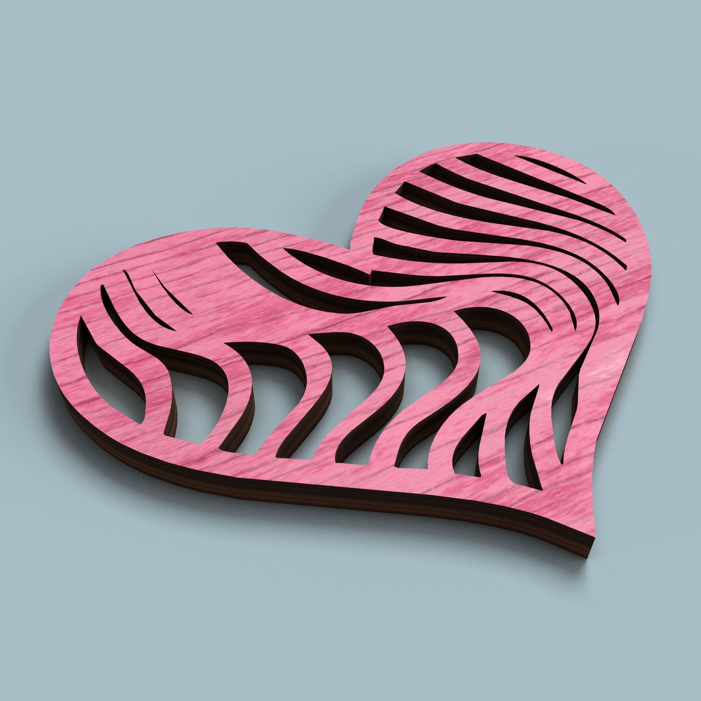 Valentine Hearts 12 Set - Laser Cut File - svg dxf pdf eps ai The X Laser Files