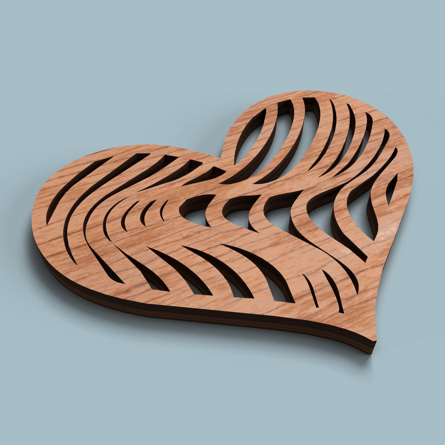 Valentine Hearts 12 Set - Laser Cut File - svg dxf pdf eps ai The X Laser Files