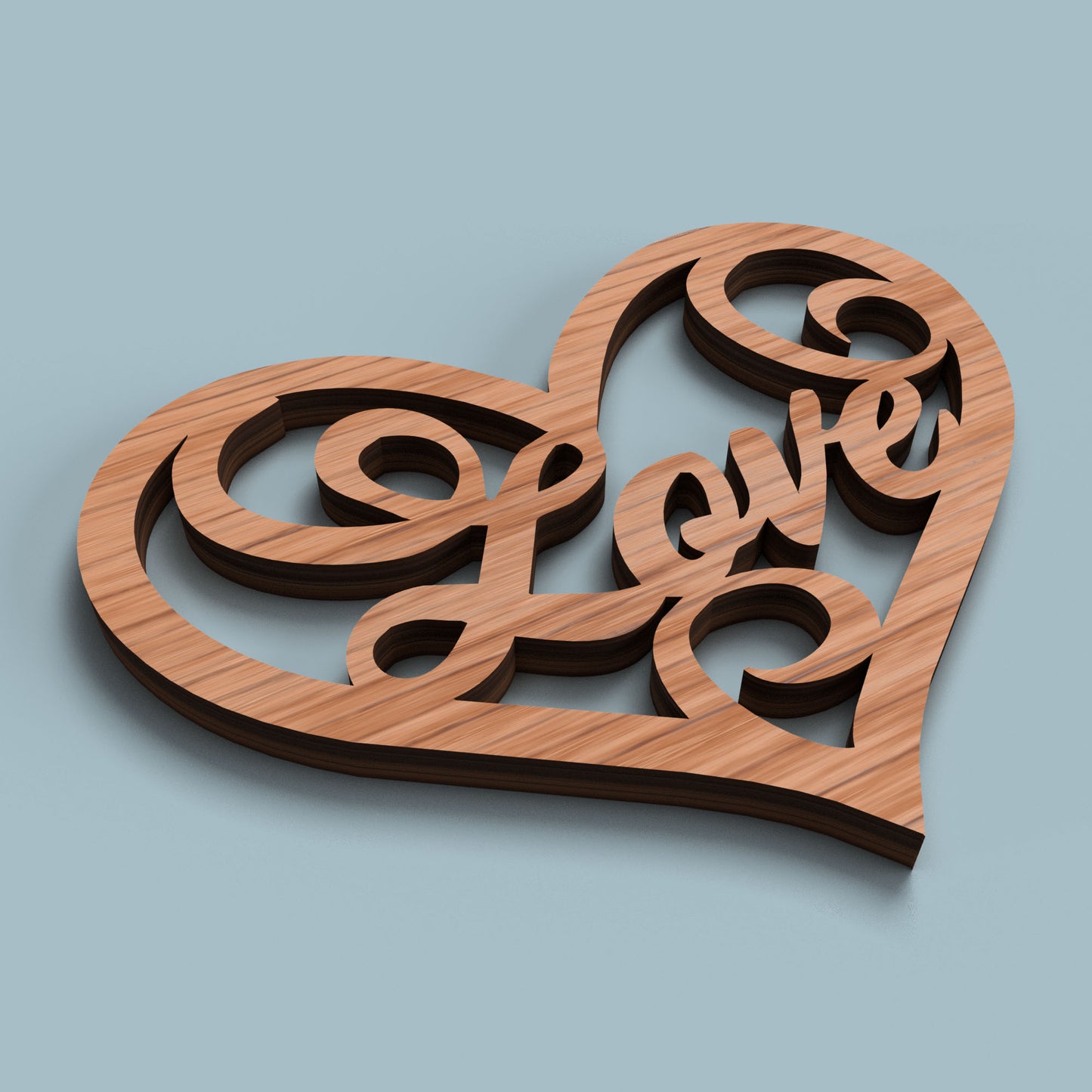 Valentine Hearts 12 Set - Laser Cut File - svg dxf pdf eps ai The X Laser Files