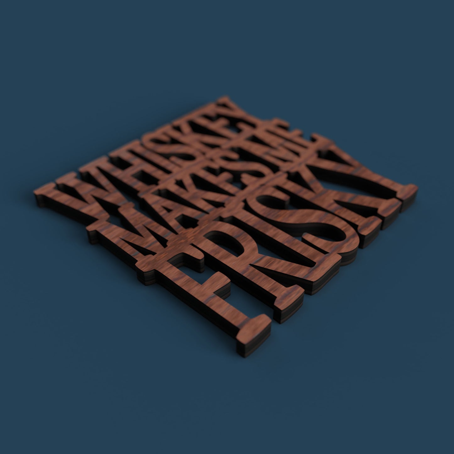 Whiskey Coasters - Laser Cut File - svg dxf pdf eps ai The X Laser Files