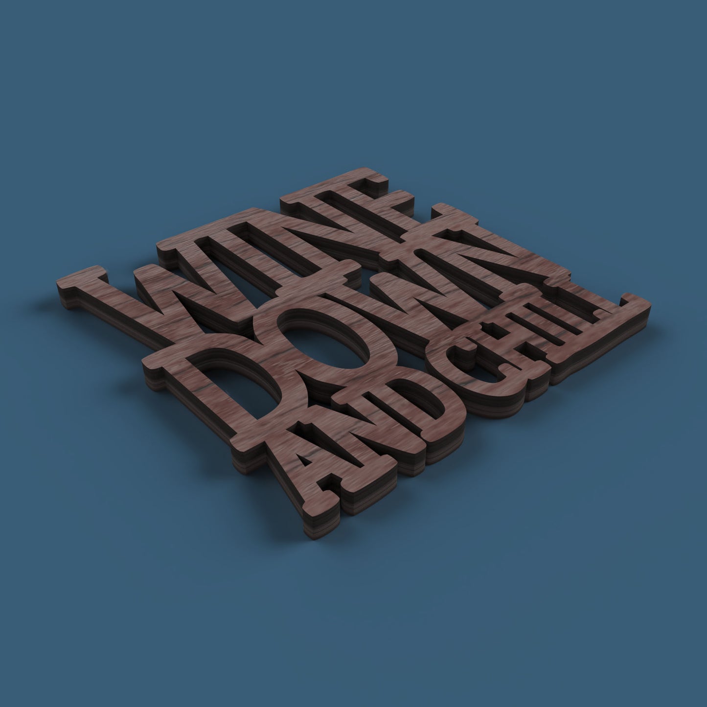 Wine Dine and Unwind Coasters - Laser Cut File - svg dxf pdf eps ai The X Laser Files