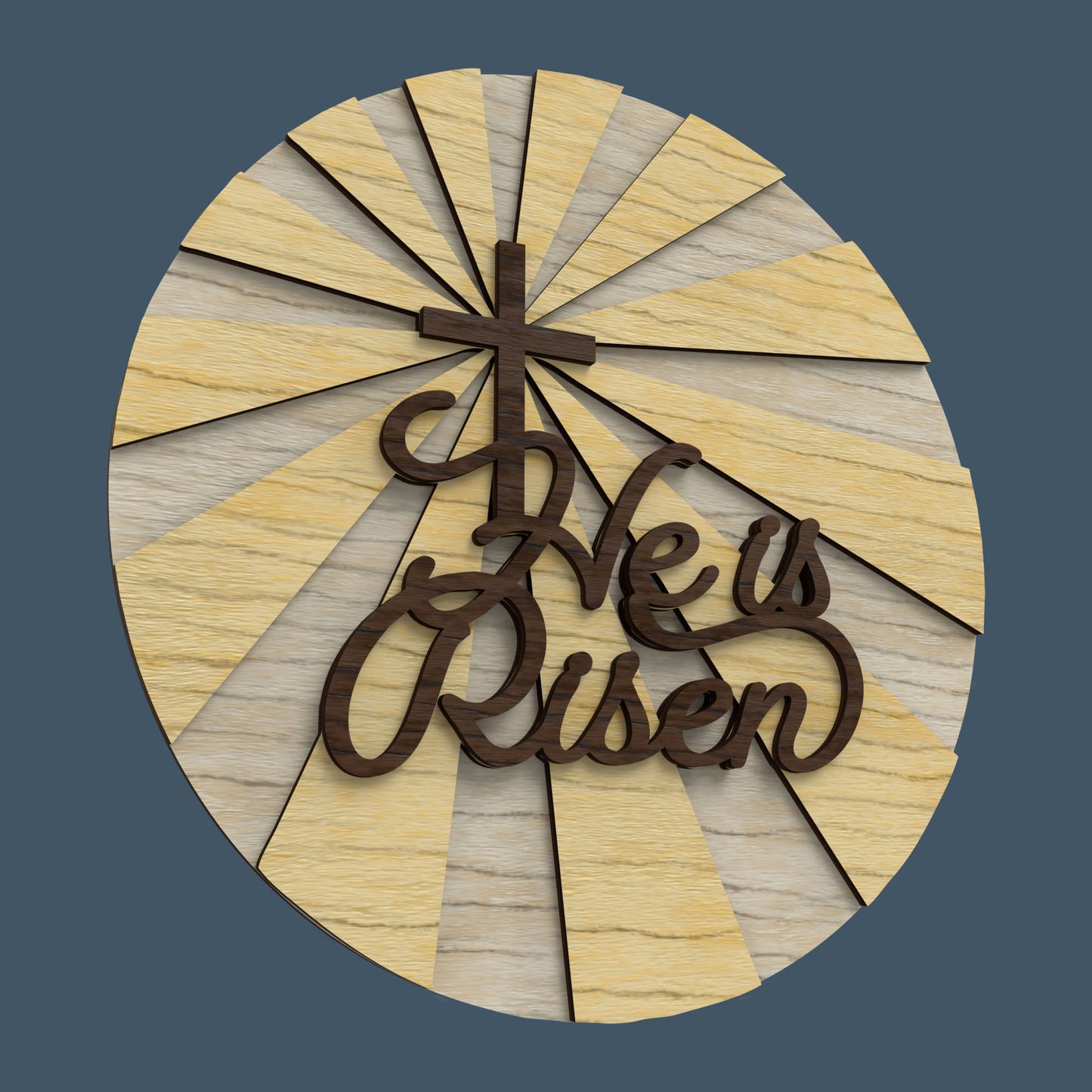 He is Risen Sign -Laser Cut File - The X Laser Files