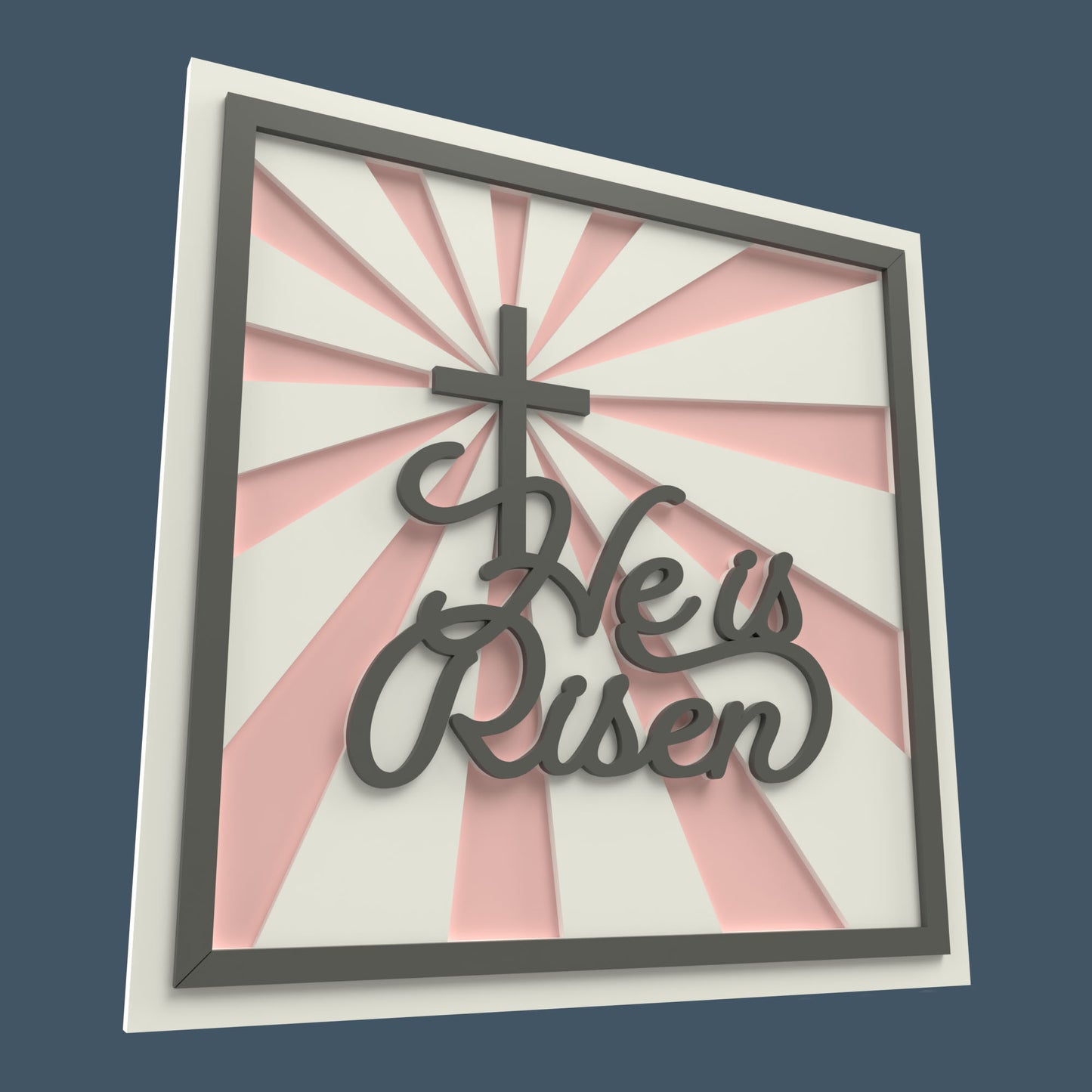 He is Risen Sign -Laser Cut File - The X Laser Files