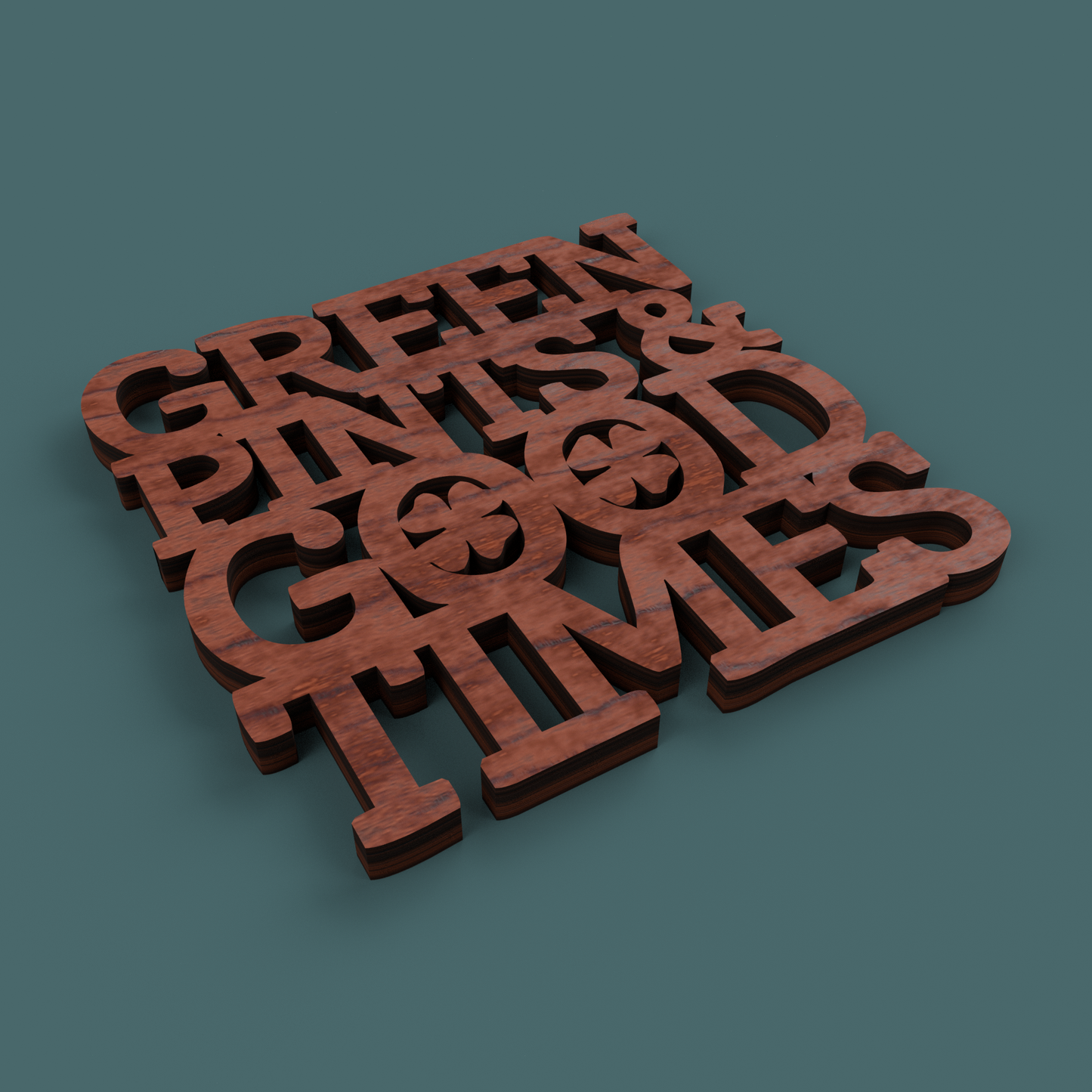 St Patrick's Day Coasters - Laser Cut File - svg dxf pdf eps ai The X Laser Files