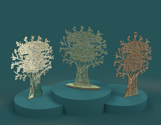 The 10 Commandments Tree -Laser Cut File - The X Laser Files