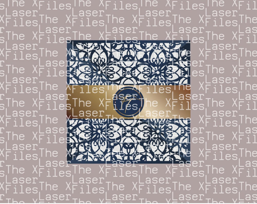 Wedding Invitation Four Fold - Laser cut vector file