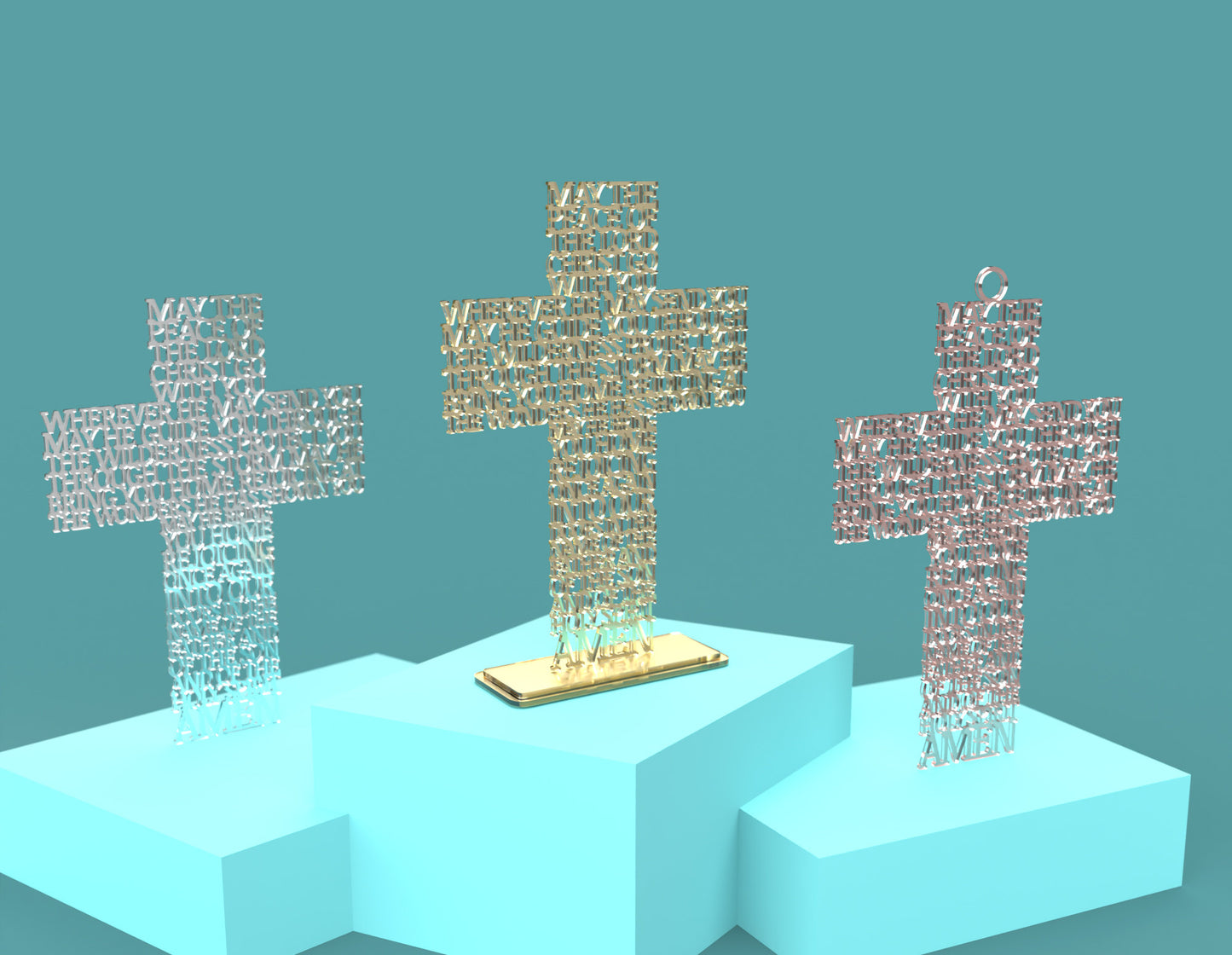 Blessing May the peace of the Lord Cross -Laser Cut File - The X Laser Files