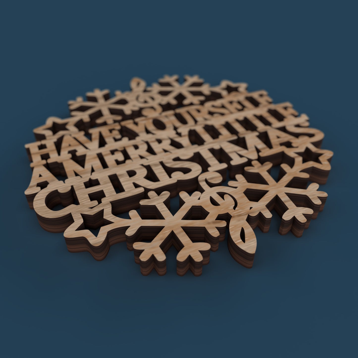 Christmas Songs Coasters and Ornaments -Laser Cut File - The X Laser Files