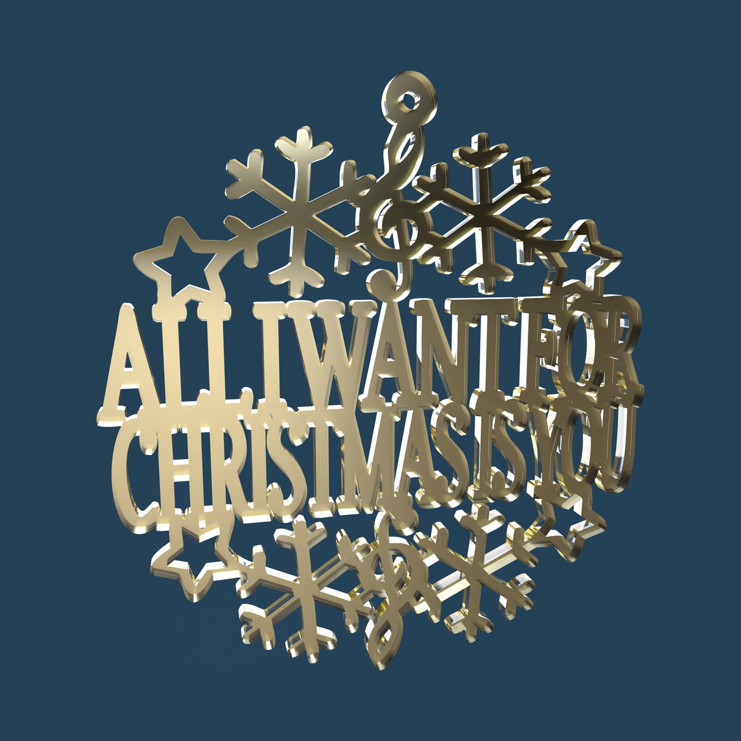 Christmas Songs Coasters and Ornaments -Laser Cut File - The X Laser Files