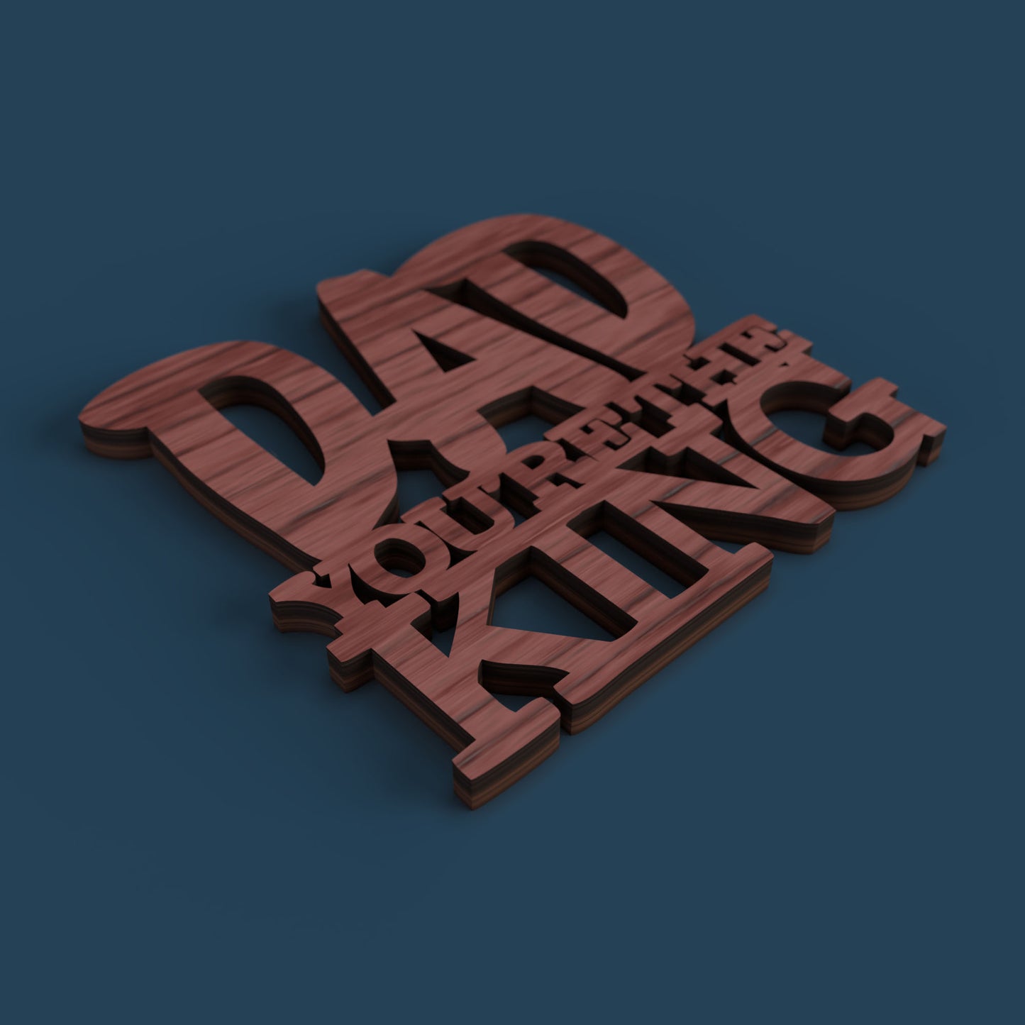 Dad Coasters - Laser cut vector file