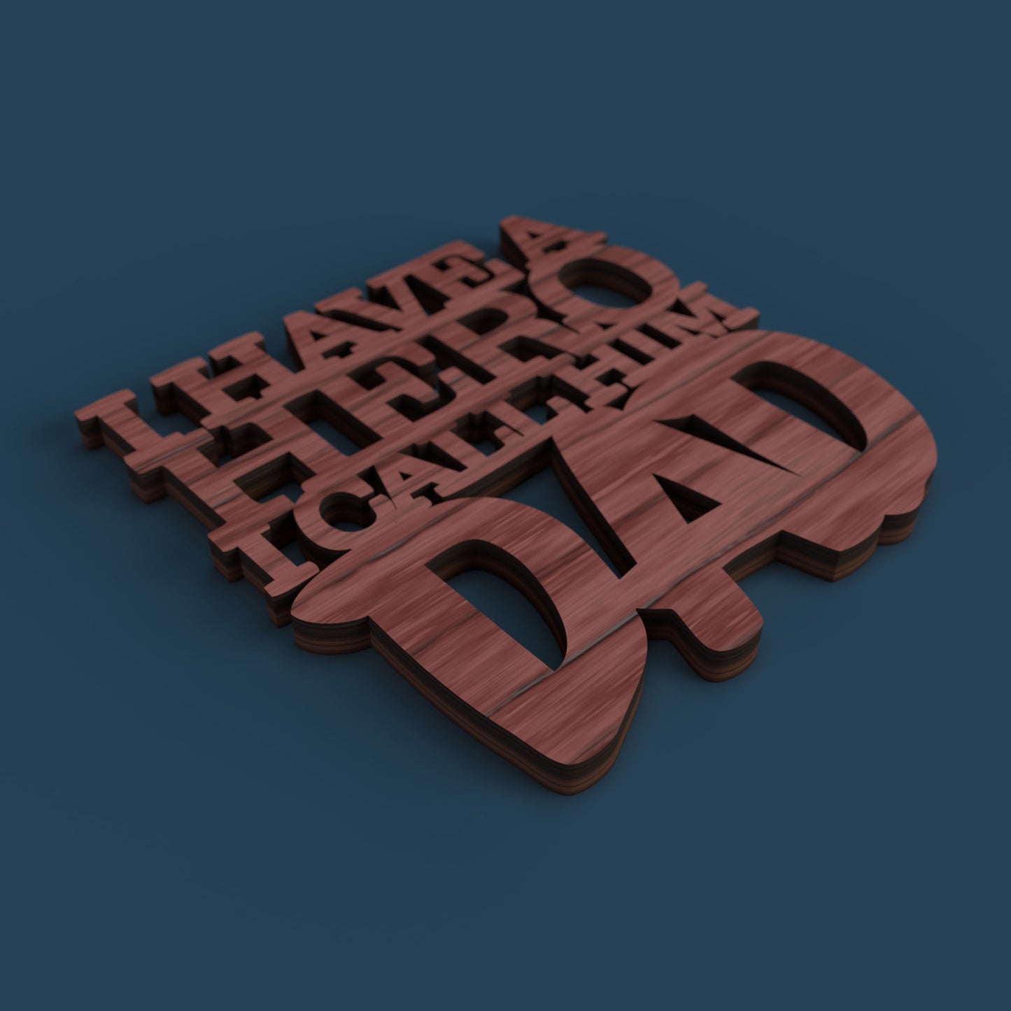 Dad Coasters - Laser cut vector file